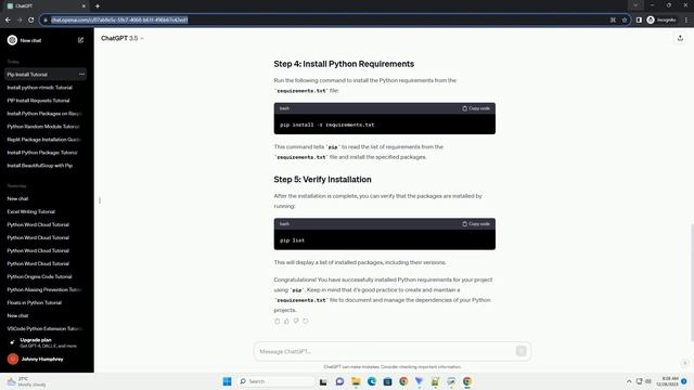 pip install python requirements смотреть онлайн