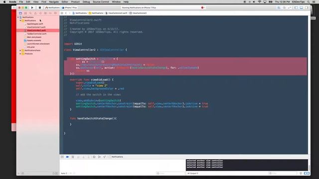NotificationCenter In IOS with Swift смотреть онлайн