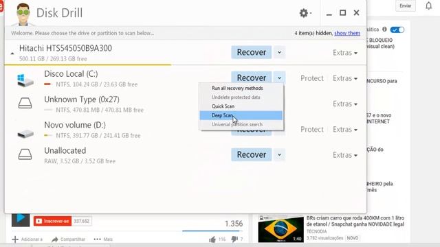 Disk Drill -Como recuperar qualquer arquivo deletado fotos videos programas documentos etc.. смотреть онлайн