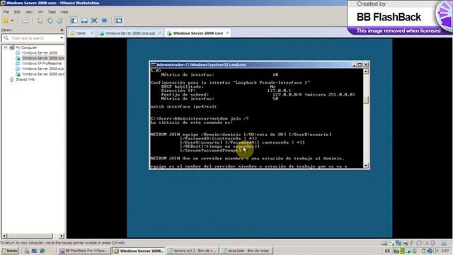 Administración AD DS Windows Server 2008 CORE смотреть онлайн