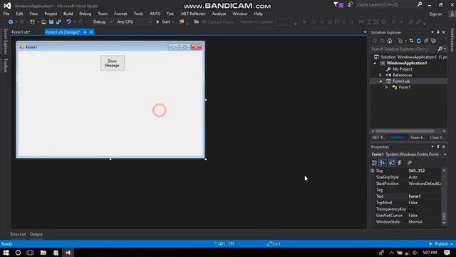 How to make simple Windows Form Application in Visual Studio 2015 смотреть онлайн