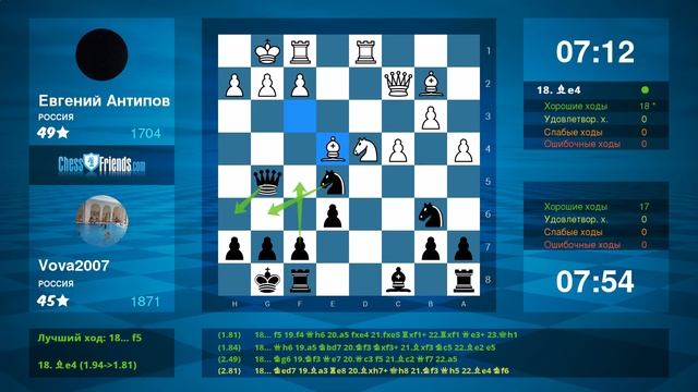 Защита Каро-Канн: Вова (9 лет) из Барнаула выигрывает противника из России смотреть онлайн