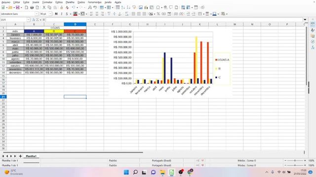 Aula 10 Libre Office Calc part 3 смотреть онлайн