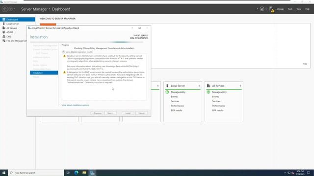 Windows Server 2022 - Install and Setup Active Directory Domain Service and DNS Role смотреть онлайн