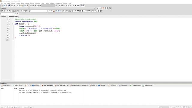 HOW TO WRITE A C++ APPLICATION THAT WILL EXECUTE WINDOWS COMMAND ENTERED смотреть онлайн
