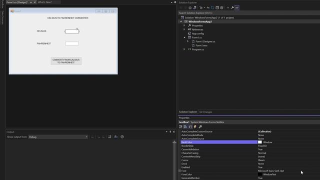 Day 4 Windows Form Programming C Sharp Celsius to Fahrenheit Converter смотреть онлайн