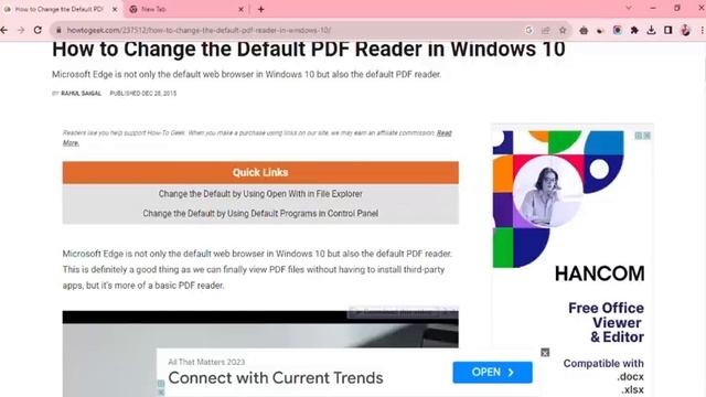 How to change the Default PDF Reader in Window 10 смотреть онлайн