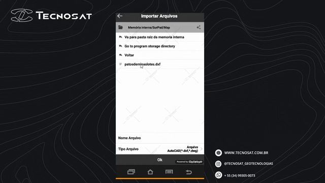 TECNOSAT | Manual Surpad 4 Locação Importação Arquivos DXF смотреть онлайн