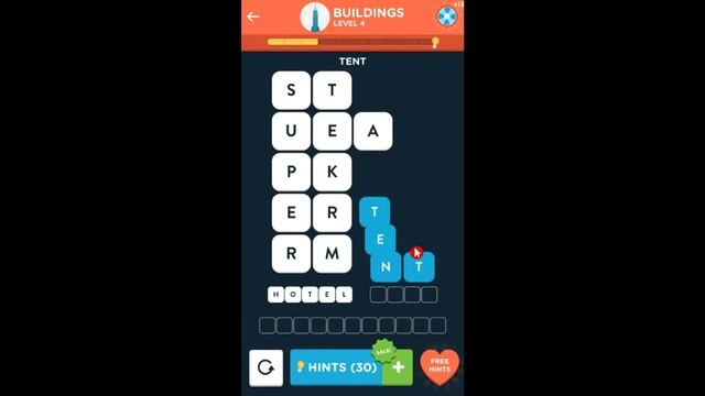 WordBrain 2 Buildings Level 4 Answers (Android/IOS) смотреть онлайн