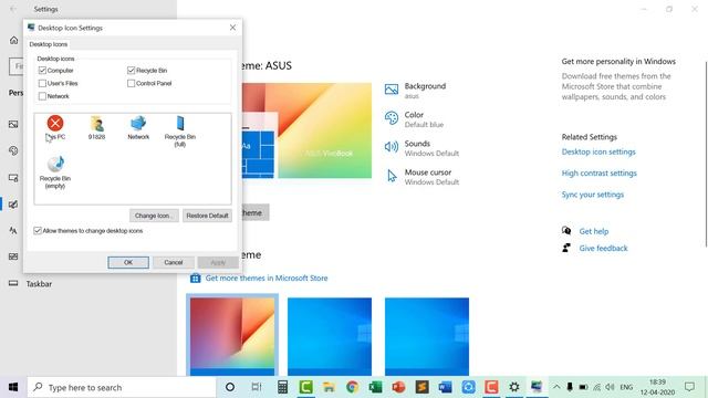 Show My computer icon | Desktop | Windows 10 | Show Recycle Bin on Desktop Windows 10 | Basic смотреть онлайн