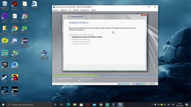 Instalación Windows Server 2008 R2 en Virtual Box смотреть онлайн