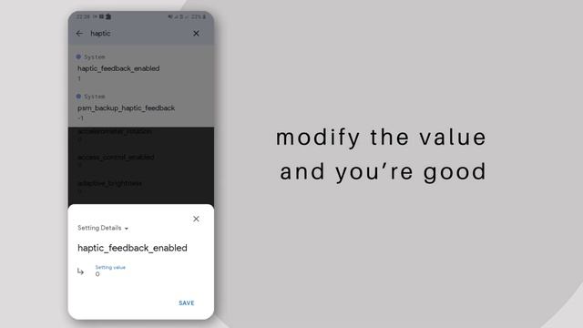 Settings Database Editor walkthrough app (Download on google play) смотреть онлайн
