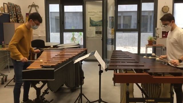 Sonata nº84 en Re M del Padre Antonio Soler en dúo de marimbas смотреть онлайн