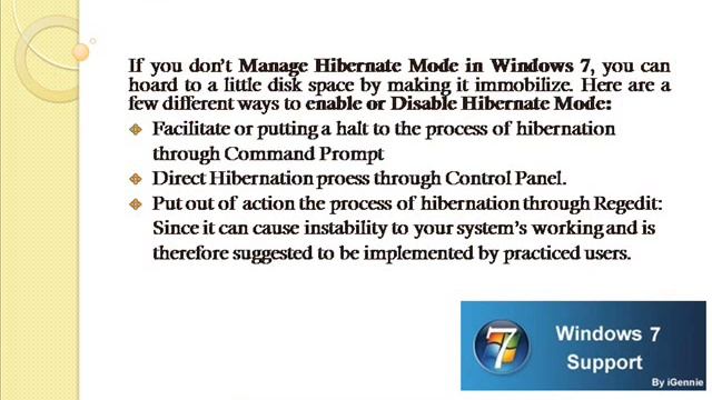 How To Manage Hibernate Mode in Windows 7 смотреть онлайн