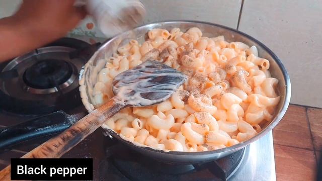 Mac And Cheese | #easyrecipe | Baked with bread crumbs layer | #cheddar #mozzarella #parmesan смотреть онлайн
