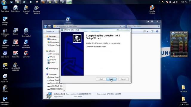UNLOCKER 1.9.1 UNLOCK ANY LOCKED FOLER FOR FREE 2013 смотреть онлайн