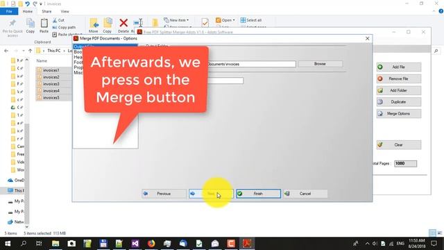 How to merge two pdf files with Free PDF Splitter Merger смотреть онлайн