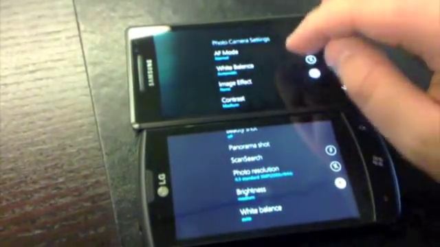 Camera settings comparison Samsung Omnia 7 & LG Optimus 7 смотреть онлайн