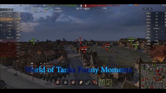 WOT RNG CDC Killing O-i through small windows on other side of the Map смотреть онлайн