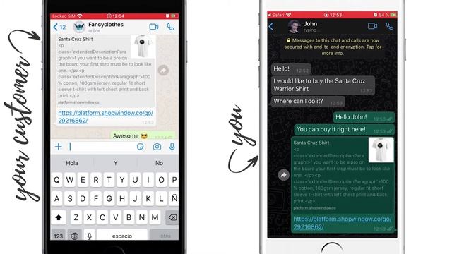 ShopWindow - WhatsApp - Sell over chat - Forward specific product смотреть онлайн