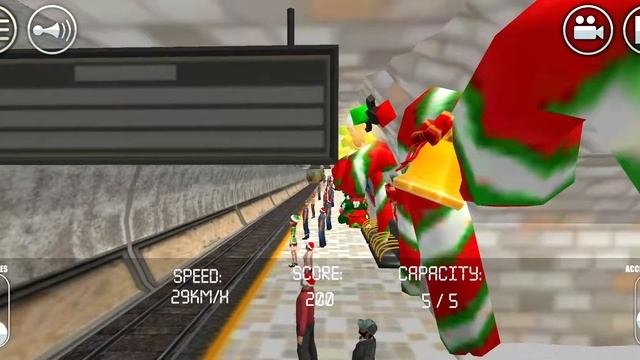 Subway Simulator | Christmas Train Driving Sim | Android Gameplay смотреть онлайн