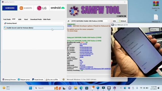 Samsung A10 (a105f) Patten Lock Factory+Frp Reset Done Just Click SamFw Tool New смотреть онлайн