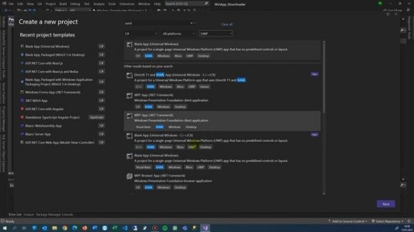 WinUI3 XAML Design Visual Designer Visual Studio 2022 with Properties