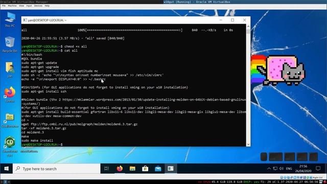 Modding Windows subsystem for Linux for gaussian QM calculations. смотреть онлайн