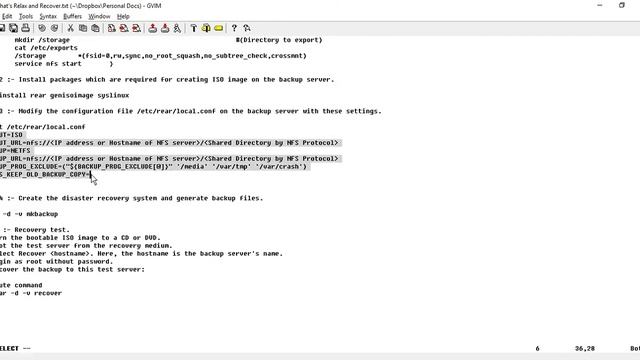 Backup Utility for Red Hat systems (Relax and Recover) смотреть онлайн