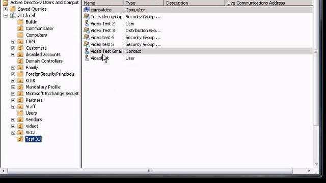 Create new contact in Windows 2008 Active Directory смотреть онлайн