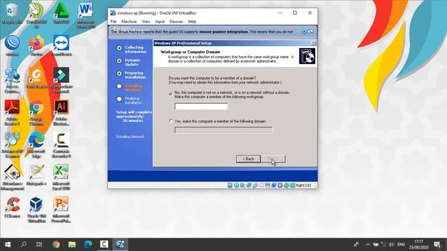 Installing Windows XP di VirtualBox смотреть онлайн