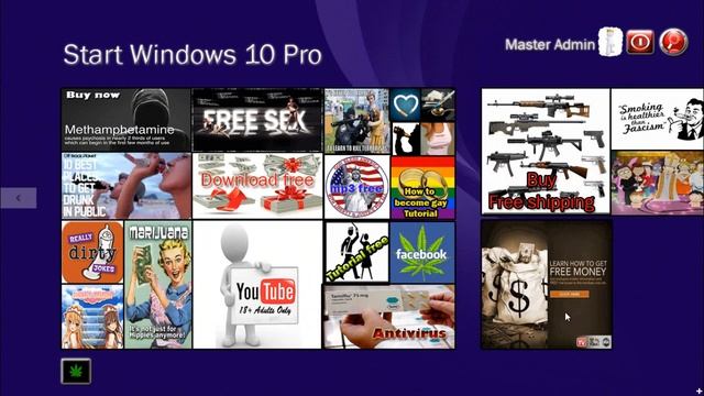 Windows 10 Pro - Future Start icons and links смотреть онлайн