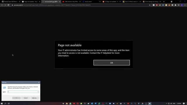 How to fix Page not available. Your IT administrator has limited access to some areas of this app смотреть онлайн