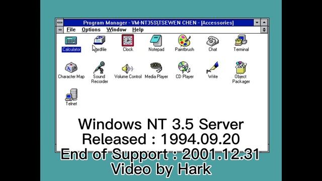 Windows History with Never Released Versions Collection - Windows NT 3.5 Server смотреть онлайн