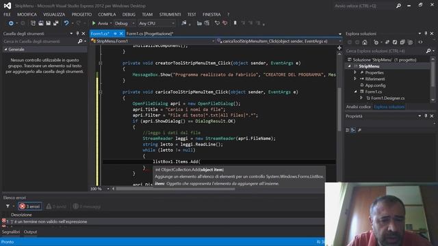 Visual C# base: lezione 14 - i MenuStrip e OpenFileDialog смотреть онлайн