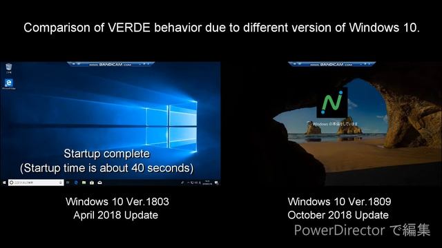 Comparison of VERDE 8.2.1 behavior due to different version of Windows 10. смотреть онлайн