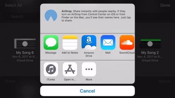 GarageBand How to export songs from iPhone