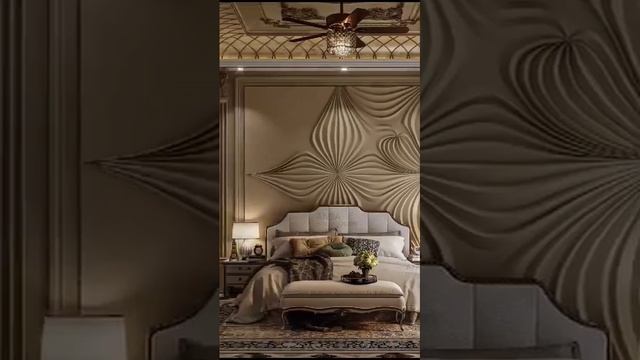 bedroom interior bedroom interior bed back wall 3d wall panling смотреть онлайн