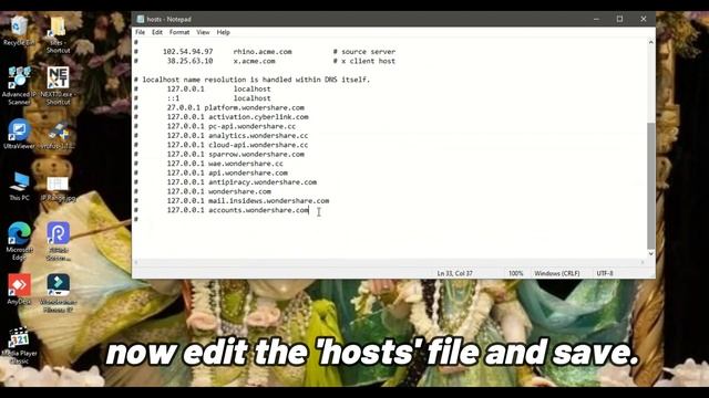 Edit Windows Host Files смотреть онлайн