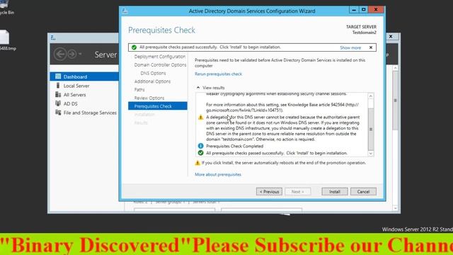 one or more prerequisites failed, please fix these issues and click active directory configuration смотреть онлайн