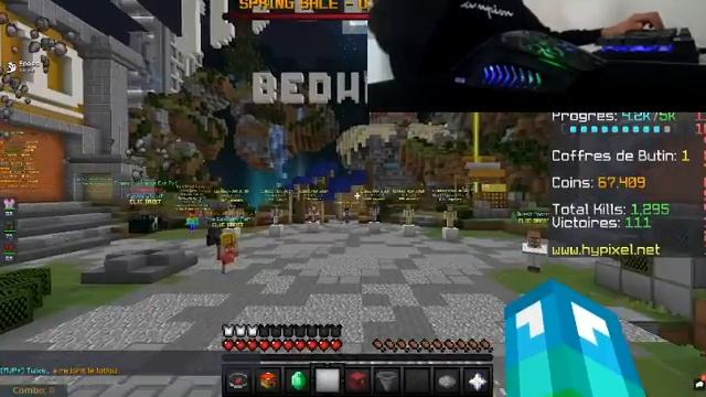 HYPIXEL I SKYWARS & BEDWARS I no talk, chill music, mouse and keyboard sounds смотреть онлайн