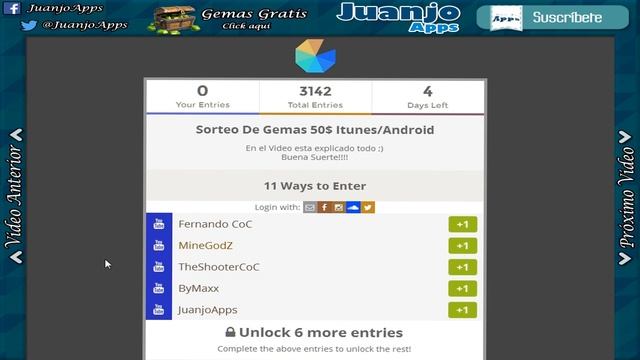 Sorteo 50$ itunes / Android смотреть онлайн