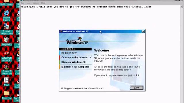 how 2 get wav file of welcome to windows 98 from windows 98 смотреть онлайн