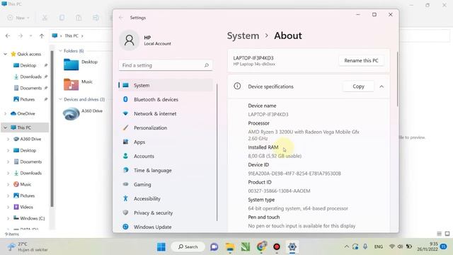 Cara Mengetahui Kapasitas RAM Laptop Windows 7 8 10 11 смотреть онлайн