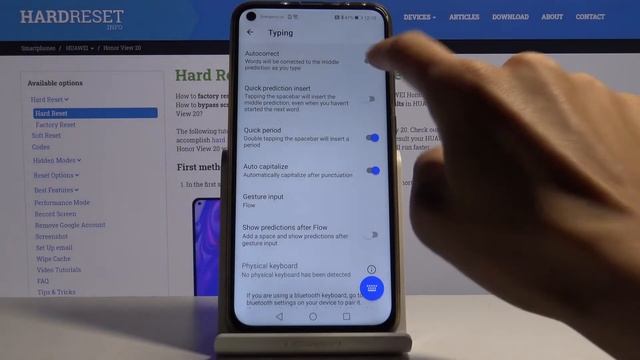 How to Turn on Auto Correction on Honor View 20 – Text Settings смотреть онлайн