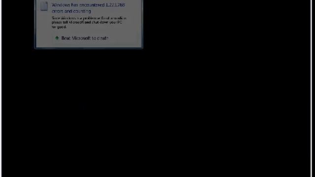 Windows 7 Crazy Error (With Savanna Sounds) смотреть онлайн