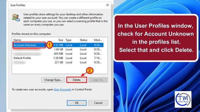 How to Fix "Profile not deleted completely, Error- The directory is not empty" in Windows 11 смотреть онлайн
