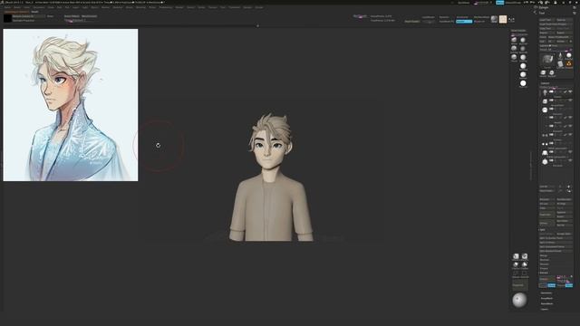 Zbrush / Blender Sculpt - Male Elsa! смотреть онлайн