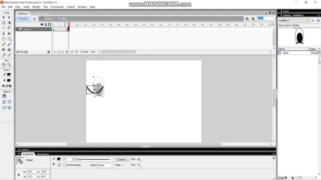 Tutorial membuat animasi sederhana menggunakan Macromedia Flash 8 смотреть онлайн