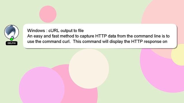 Windows : cURL output to file смотреть онлайн